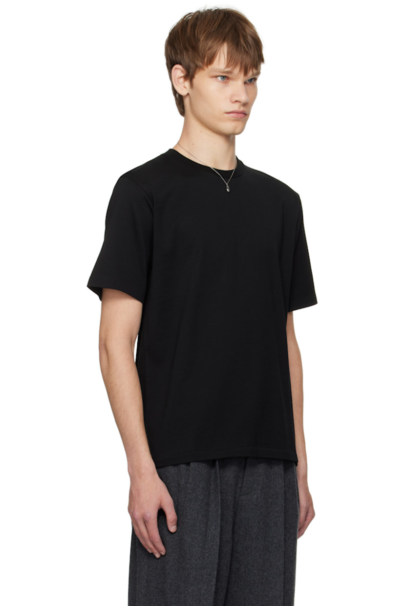 Extra-long staple pima cotton jersey T-shirt. Rib-knit crewneck.

Supplier color: Black