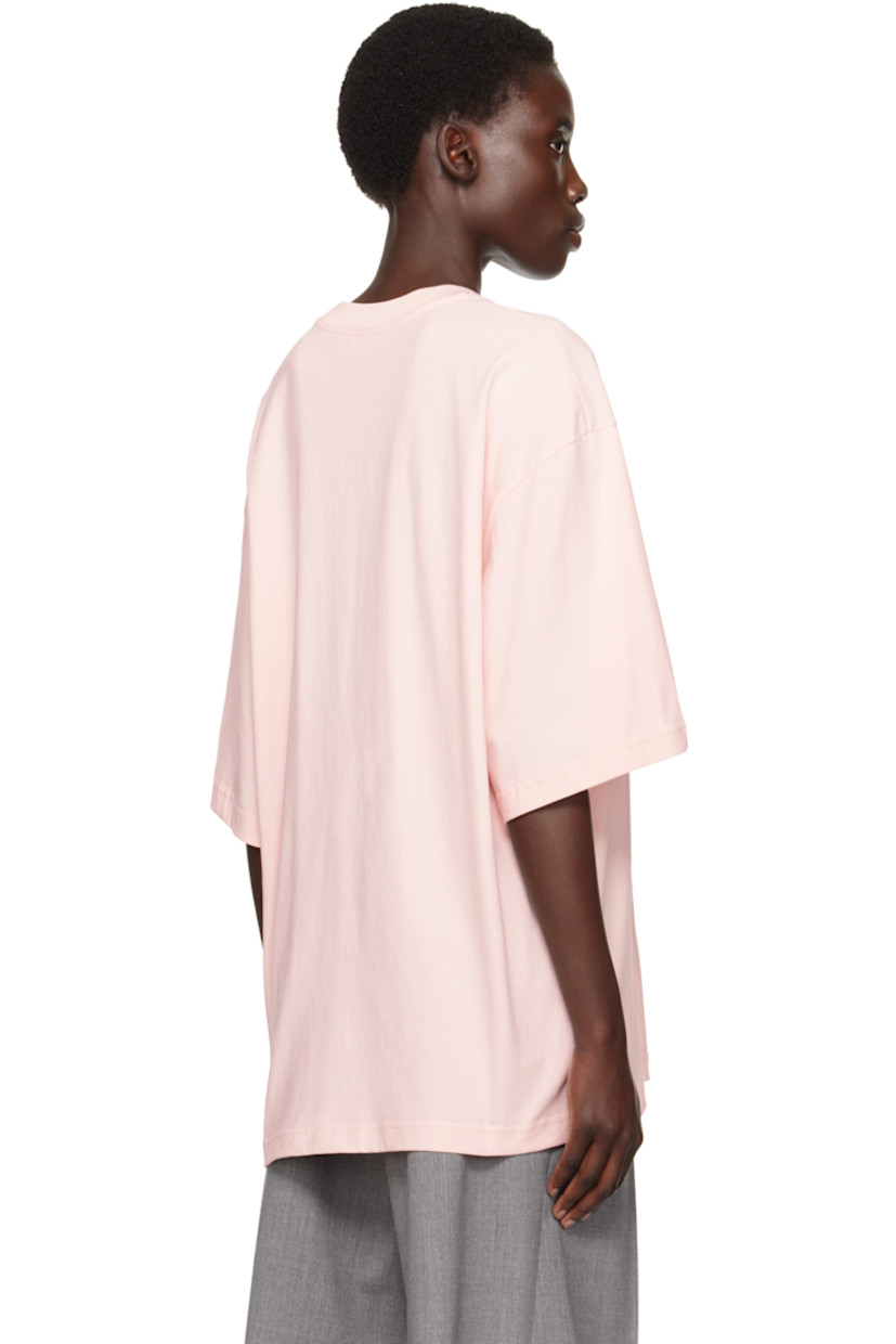 Cotton jersey T-shirt.

· Rib-knit crewneck
· Graphic printed at chest
· Dropped shoulders

Supplier color: Pink