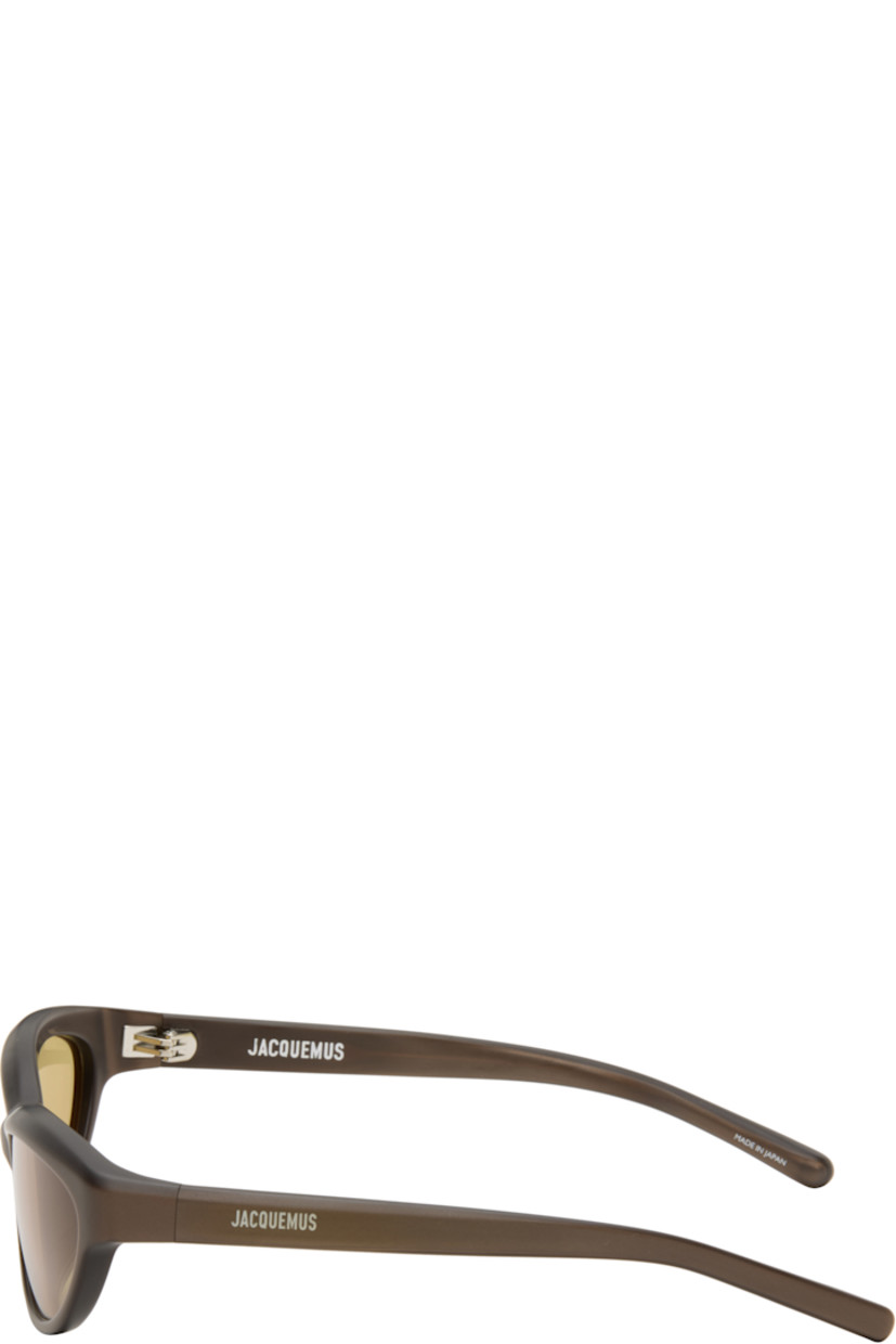 Cat-eye matte acetate-frame sunglasses.

· Yellow lenses, category 3
· Integrated nose pads
· Inset logo at temples
· Size: 57.16 120

Supplier color: Met Brown/Silver/Amber