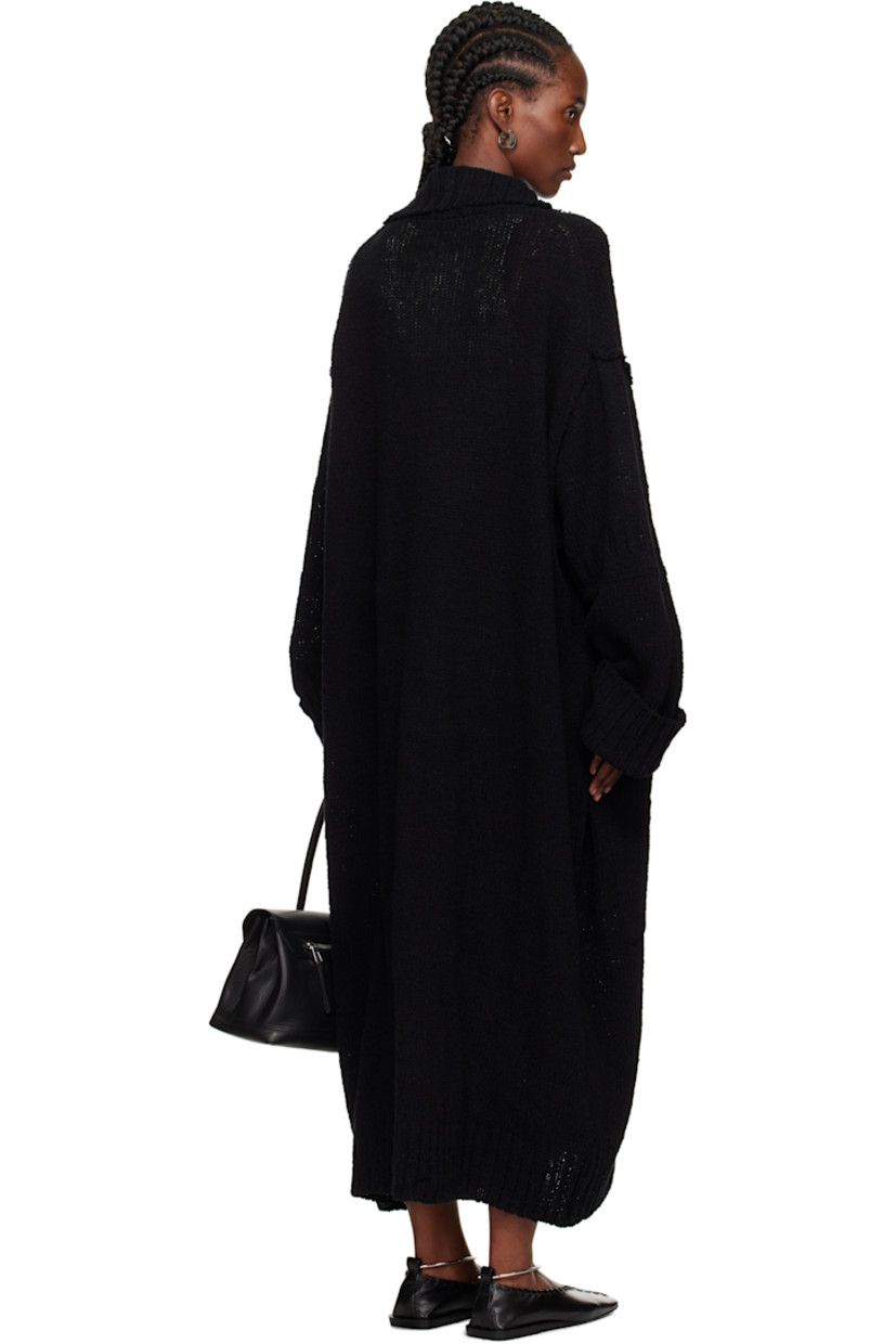 Knit cotton cardigan.

· Rib-knit funnel neck, hem, and cuffs
· Button closure
· Patch pockets at front
· Dropped shoulders

Part of the Yohji Yamamoto POUR HOMME collection.

Supplier color: Black
