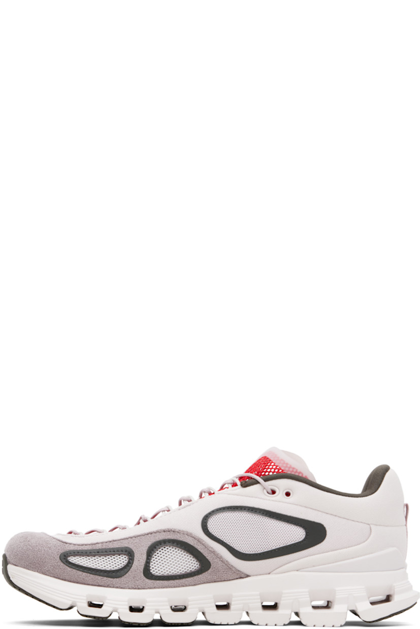 Low-top paneled mesh and suede sneakers.

· Bonded trim throughout 
· Lace-up closure
· Logo embossed at mesh tongue
· Padded collar
· Reflective logo bonded at outer side and heel 
· Pull-loop at heel counter
· Jersey lining
· CloudTec® Helion™ foam rubber midsole
· Speedboard™ at treaded rubber sole

Part of the On x FKA twigs collaboration.

Supplier color: Lily