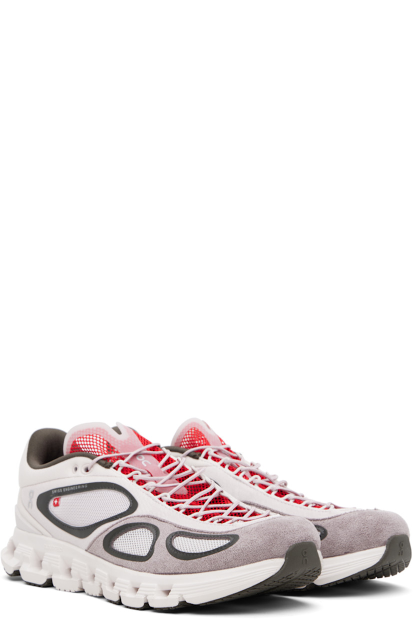 Low-top paneled mesh and suede sneakers.

· Bonded trim throughout 
· Lace-up closure
· Logo embossed at mesh tongue
· Padded collar
· Reflective logo bonded at outer side and heel 
· Pull-loop at heel counter
· Jersey lining
· CloudTec® Helion™ foam rubber midsole
· Speedboard™ at treaded rubber sole

Part of the On x FKA twigs collaboration.

Supplier color: Lily