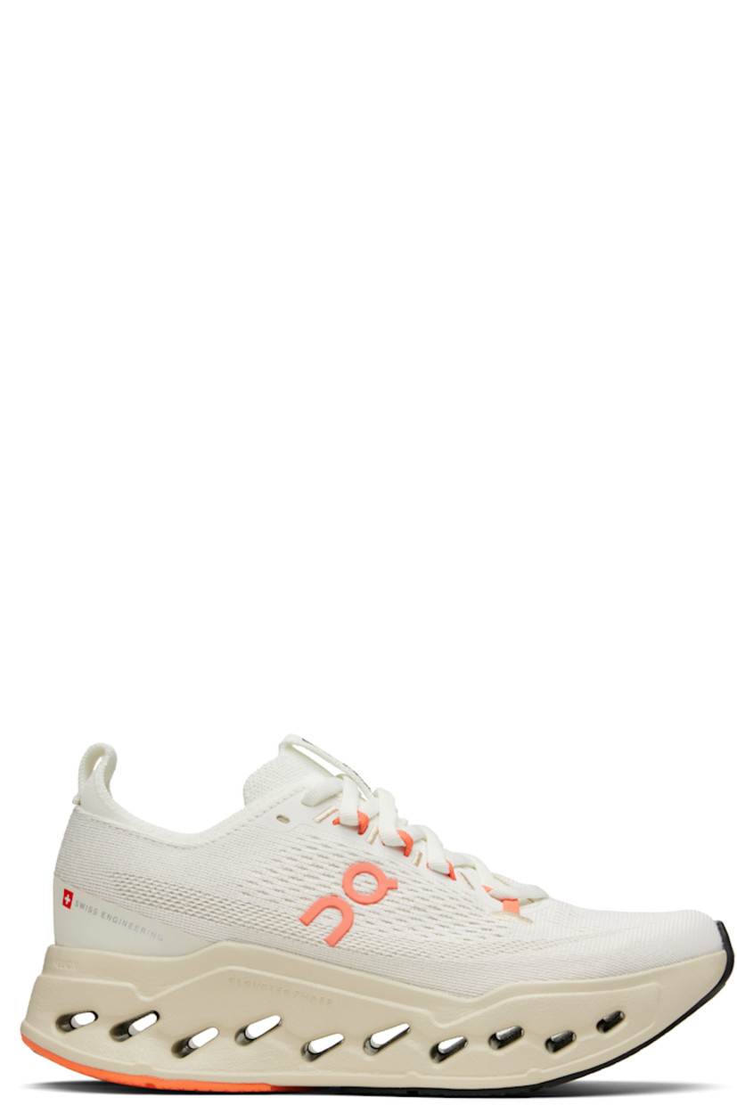 Low-top mesh sneakers.

· Logo bonded throughout
· Lace-up closure
· Pull-loop at padded tongue and heel collar
· Padded collar
· CloudTec Phase® Helion™ foam rubber midsole
· Treaded rubber sole

Supplier color: Ivory/Salmon