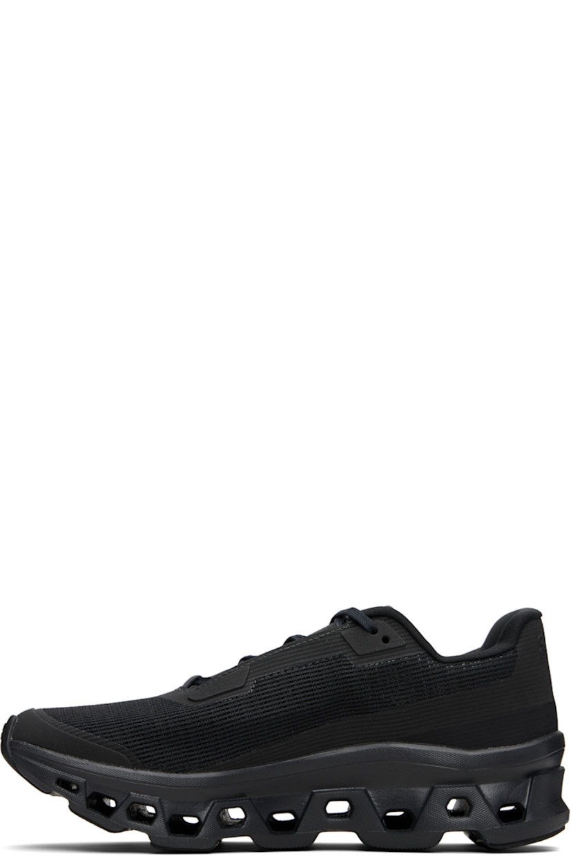 Low-top lightweight recycled mesh sneakers.

· Bonded trim throughout
· Logo-embossed rubber cap toe
· Lace-up closure
· Logo bonded at padded tongue
· Padded collar
· Logo bonded at outer side and heel tab
· Jersey lining
· Cushioned CloudTec® Helion™ foam rubber midsole
· Treaded Speedboard® rubber sole

Supplier color: Black/Black