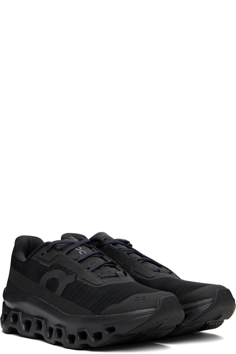 Low-top lightweight recycled mesh sneakers.

· Bonded trim throughout
· Logo-embossed rubber cap toe
· Lace-up closure
· Logo bonded at padded tongue
· Padded collar
· Logo bonded at outer side and heel tab
· Jersey lining
· Cushioned CloudTec® Helion™ foam rubber midsole
· Treaded Speedboard® rubber sole

Supplier color: Black/Black