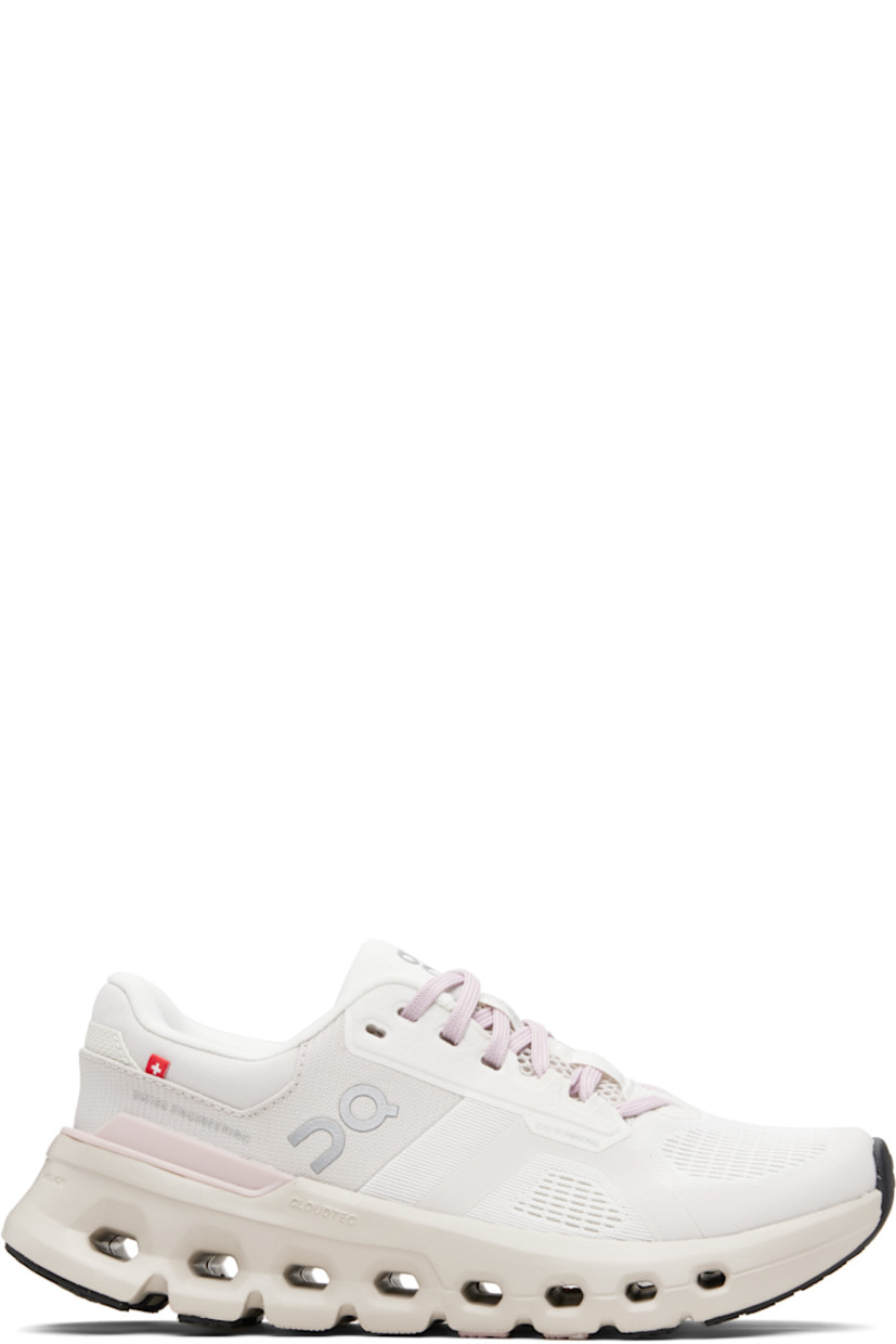 Low-top waterproof ripstop sneakers.

· Reflective logos bonded throughout
· Lace-up closure
· Padded tongue and collar
· Reflective trim at heel tab
· Jersey lining
· Cushioned CloudTec® Helion™ foam rubber midsole
· Treaded rubber sole

Supplier color: Silver/Mauve
