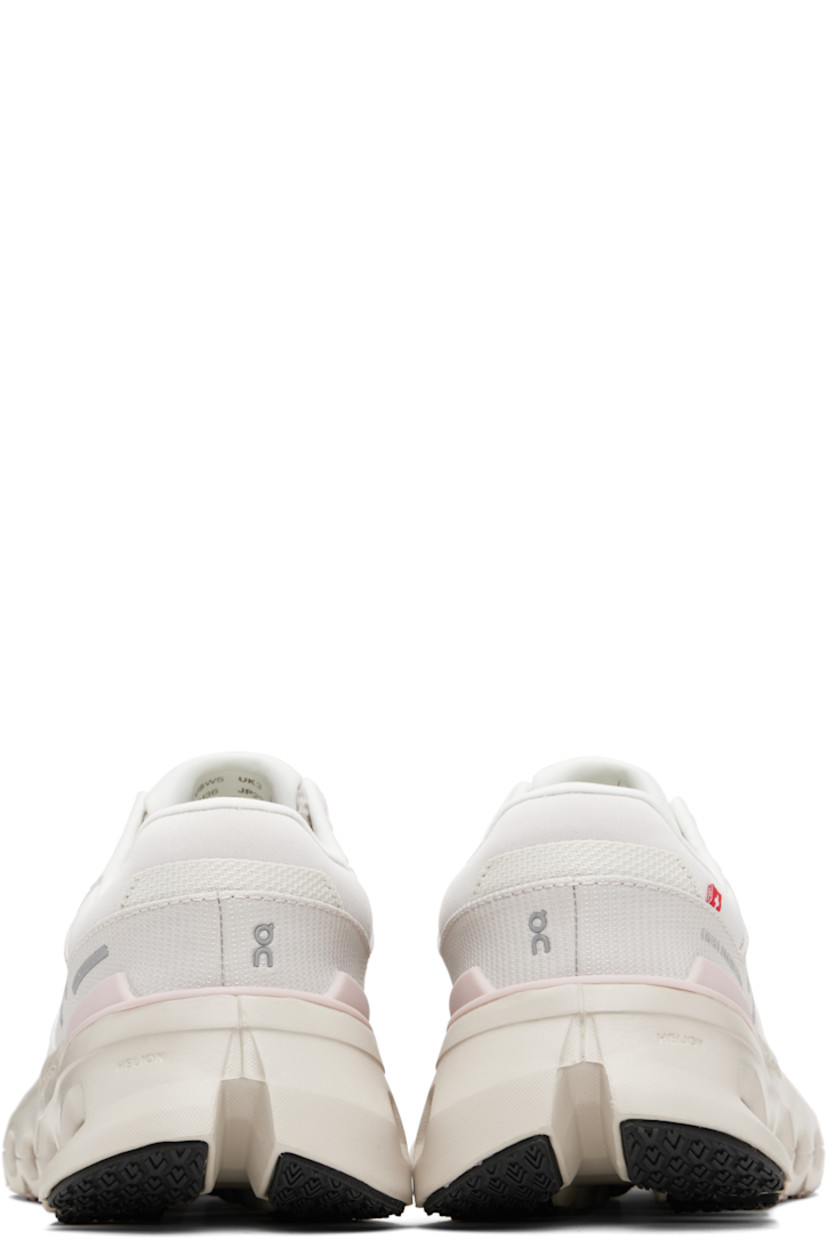 Low-top waterproof ripstop sneakers.

· Reflective logos bonded throughout
· Lace-up closure
· Padded tongue and collar
· Reflective trim at heel tab
· Jersey lining
· Cushioned CloudTec® Helion™ foam rubber midsole
· Treaded rubber sole

Supplier color: Silver/Mauve