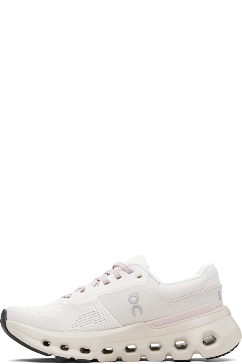 Low-top waterproof ripstop sneakers.

· Reflective logos bonded throughout
· Lace-up closure
· Padded tongue and collar
· Reflective trim at heel tab
· Jersey lining
· Cushioned CloudTec® Helion™ foam rubber midsole
· Treaded rubber sole

Supplier color: Silver/Mauve