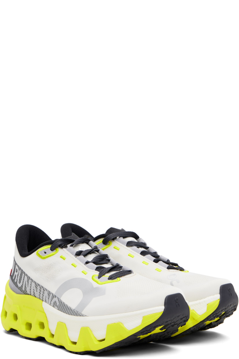 Low-top recycled mesh sneakers.

· Reflective logos bonded throughout
· Lace-up closure
· Padded collar
· Jacquard logo at outer side
· Reflective trim at heel counter
· Jersey lining
· Helion™ HF CloudTec® foam rubber midsole
· Treaded Speedboard® rubber sole

Supplier color: Dew/Lime