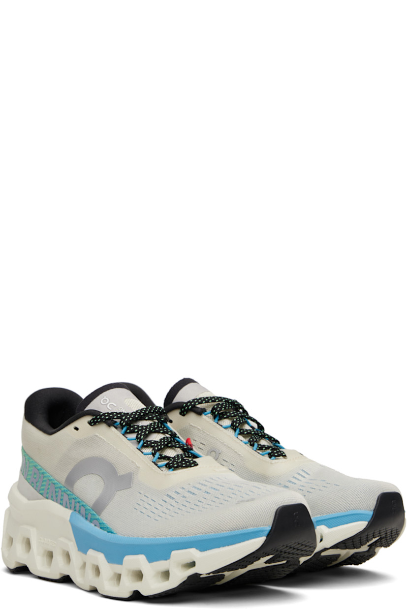 Low-top recycled mesh sneakers.

· Reflective logos bonded throughout
· Lace-up closure
· Padded collar
· Logo bonded at outer side
· Jersey lining
· CloudTec® dual-density Helion™ superfoam midsole
· Treaded Speedboard® rubber sole

Supplier color: Cream/Horizon