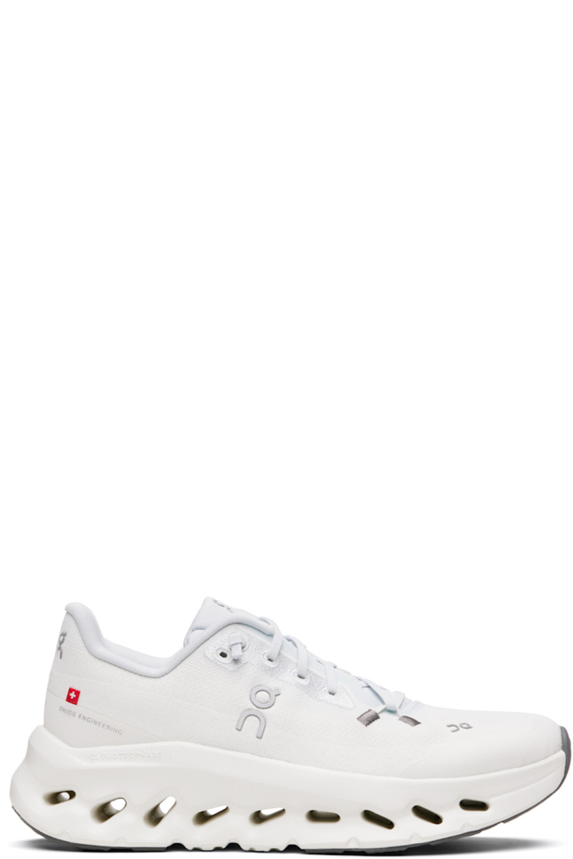 Low-top lightweight recycled knit sneakers.

· Bonded logos throughout
· Elasticized lace-up closure 
· Padded tongue and collar
· Jersey lining
· Cushioned CloudTec Phase® Helion™ foam rubber midsole
· Treaded rubber sole

Supplier color: Arctic/Ice