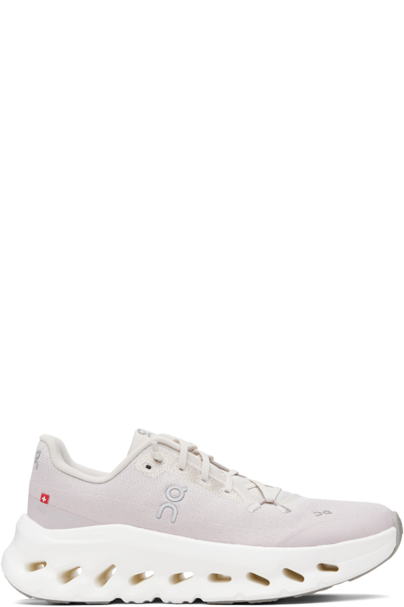 Low-top lightweight recycled mesh sneakers.

· Dope-dyed mesh
· Reflective logo bonded throughout
· Lace-up closure
· Padded tongue and collar
· Logo flag at outer side
· CloudTec Phase® Helion™ superfoam rubber midsole
· Treaded rubber sole

Supplier color: Pearl/Fade