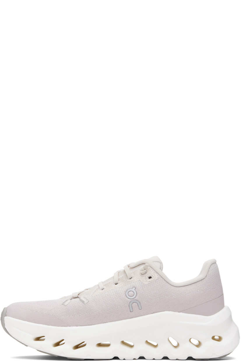 Low-top lightweight recycled mesh sneakers.

· Dope-dyed mesh
· Reflective logo bonded throughout
· Lace-up closure
· Padded tongue and collar
· Logo flag at outer side
· CloudTec Phase® Helion™ superfoam rubber midsole
· Treaded rubber sole

Supplier color: Pearl/Fade