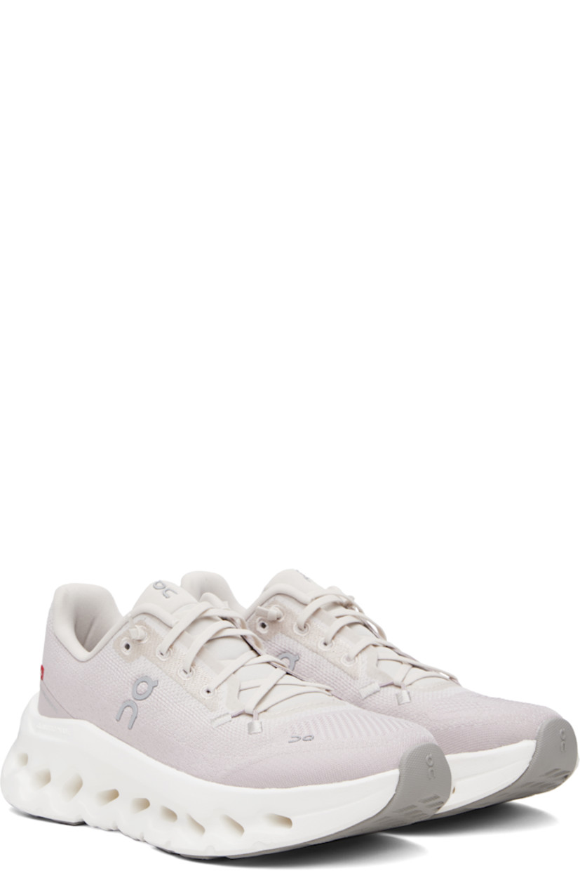 Low-top lightweight recycled mesh sneakers.

· Dope-dyed mesh
· Reflective logo bonded throughout
· Lace-up closure
· Padded tongue and collar
· Logo flag at outer side
· CloudTec Phase® Helion™ superfoam rubber midsole
· Treaded rubber sole

Supplier color: Pearl/Fade