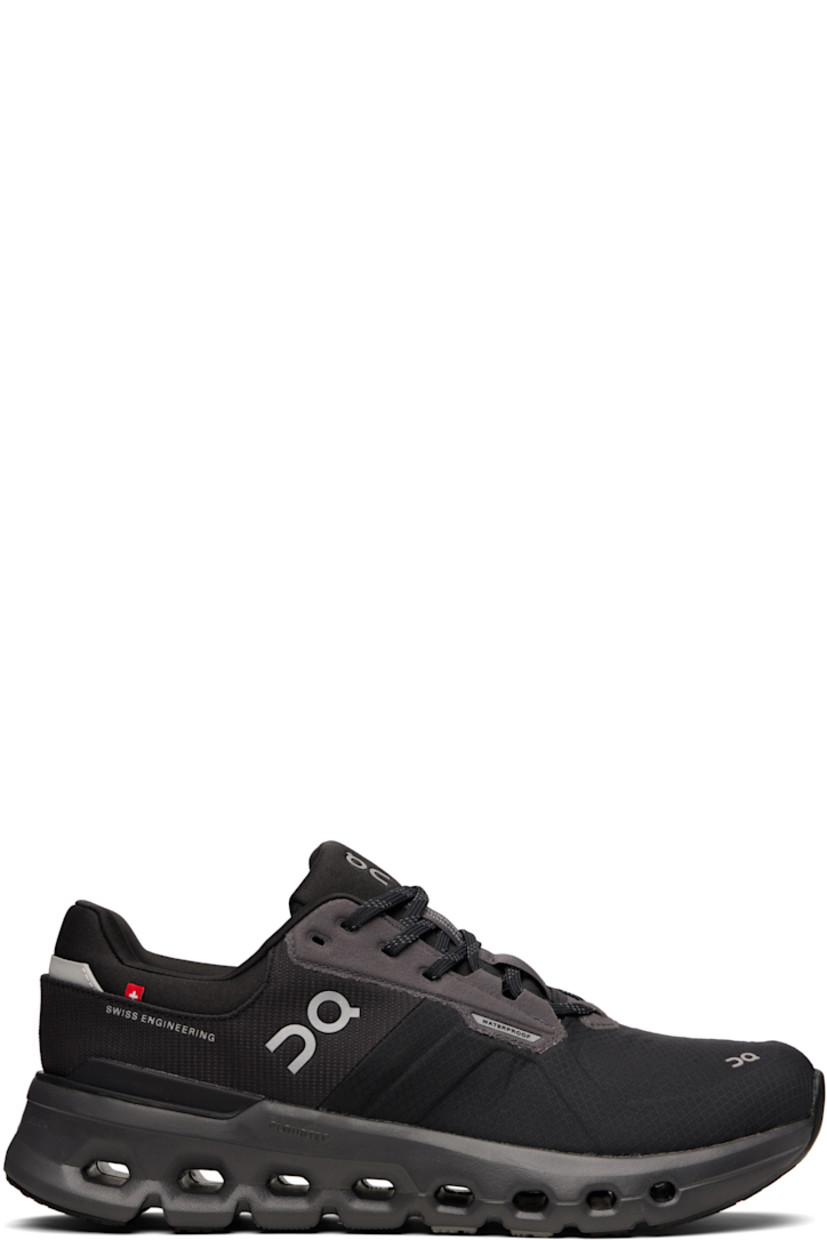 Low-top waterproof recycled ripstop sneakers.

· Reflective logos bonded throughout
· Logo embossed at toe
· Lace-up closure
· Padded tongue and collar
· Reflective trim at heel tab
· Jersey lining
· CloudTec® Helion™ foam rubber midsole
· Treaded rubber sole

Supplier color: Magnet/Black