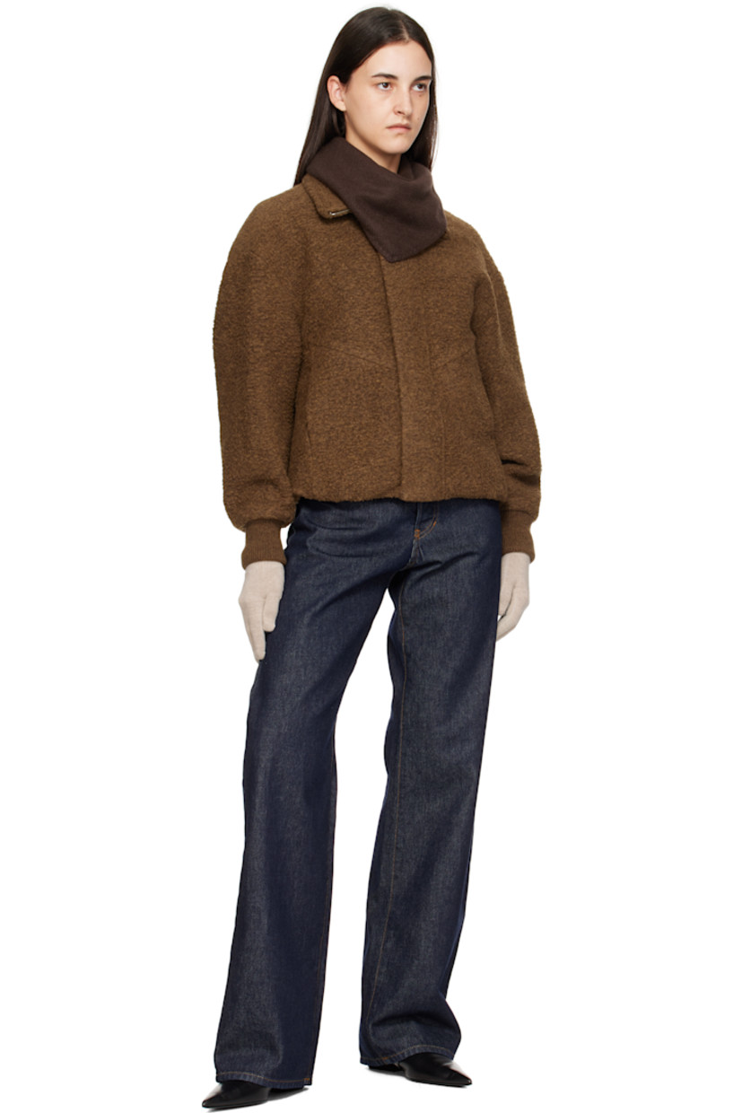 Pair of knit wool- and cashmere-blend gloves. Rib-knit cuffs.

Supplier color: Almendra