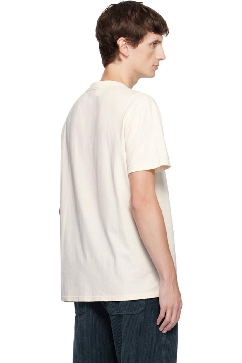 Cotton jersey T-shirt. 

· Rib-knit crewneck
· Logo graphic printed at chest 
· Dropped shoulders

Supplier color: Ecru