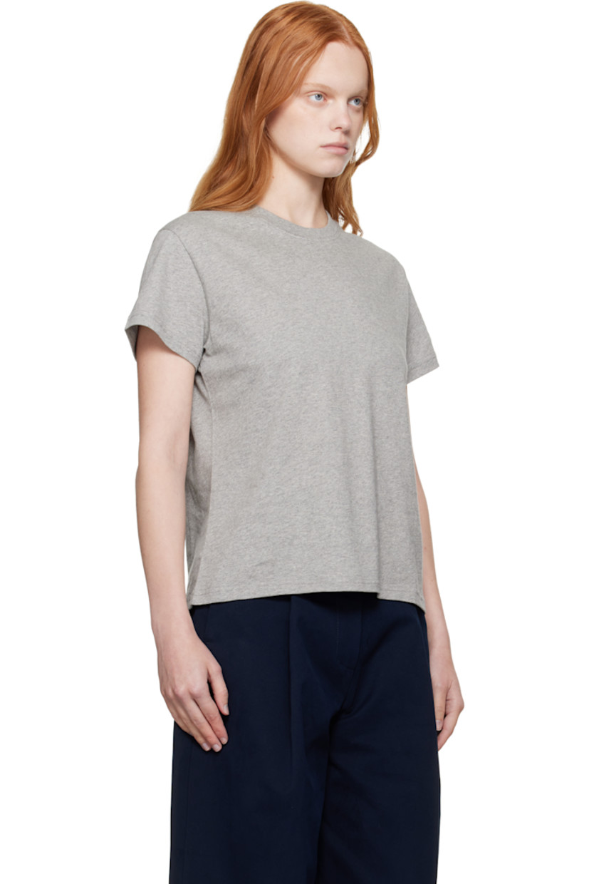 Cotton jersey T-shirt.

· Rib-knit crewneck
· Logo printed at back collar

Supplier color: Grey marl