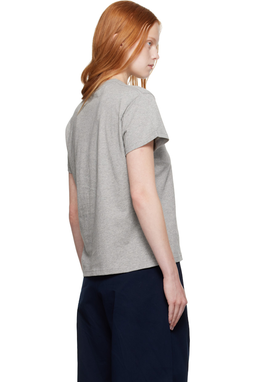 Cotton jersey T-shirt.

· Rib-knit crewneck
· Logo printed at back collar

Supplier color: Grey marl