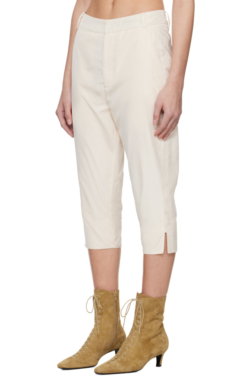 Polyester taffeta leggings.

· High-rise
· Belt loops
· Two-pocket styling
· Zip fly
· Vented cuffs
· Full satin lining

Part of the exclusive SSENSE Bridal capsule.

Supplier color: White