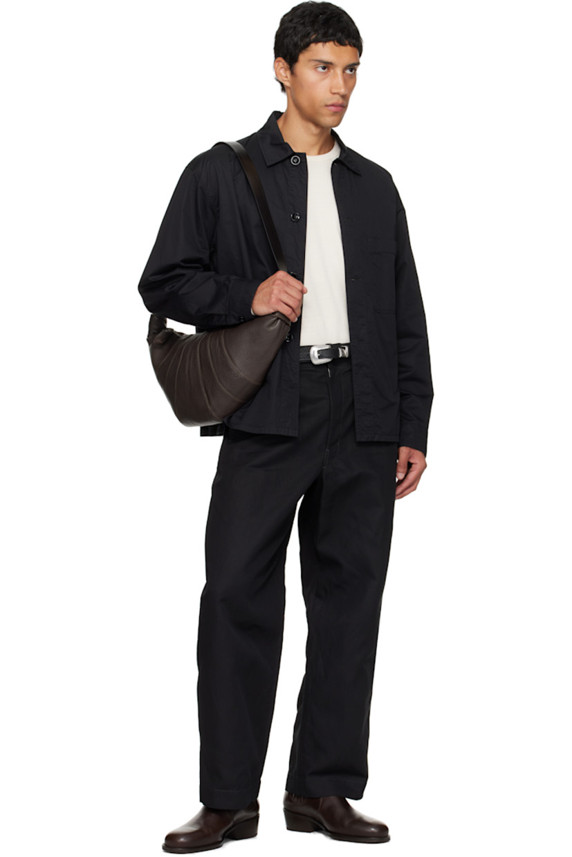 Grained leather belt.

· LWG-certified leather
· Pin-buckle fastening
· W1.25"

Supplier color: Black