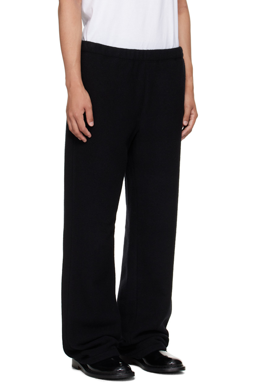 Lightweight brushed virgin wool fleece trousers.

· Concealed drawstring at elasticized waistband
· Three-pocket styling

Supplier color: Black