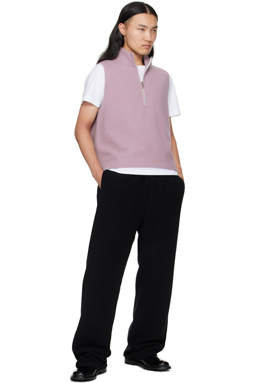 Lightweight brushed virgin wool fleece trousers.

· Concealed drawstring at elasticized waistband
· Three-pocket styling

Supplier color: Black