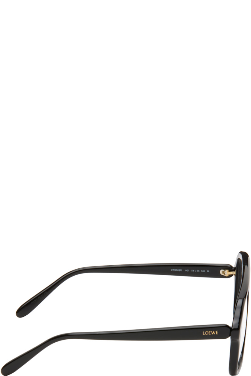 Aviator-style acetate-frame optical glasses.

· Double bridge 
· Integrated nose pads
· Inset logo at temples
· Gold-tone hardware
· Includes pouch
· Size: 54.16 140

Supplier color: Shiny black