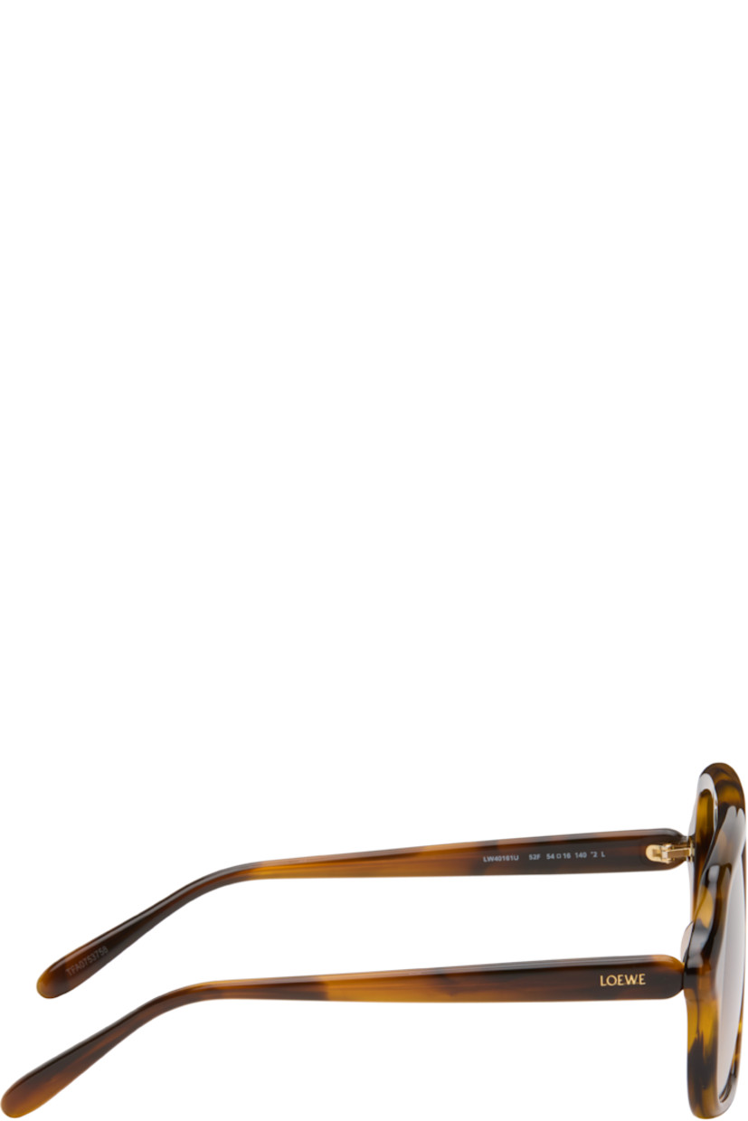 Aviator-style tortoiseshell acetate-frame sunglasses.

· Brown gradient lenses
· 100% UVA/UVB protection, category 2
· Double bridge 
· Integrated nose pads
· Inset logo at temples
· Exposed core wires
· Gold-tone hardware
· Includes pouch
· Size: 54.16 140

Supplier color: Dark Havana/Gradient