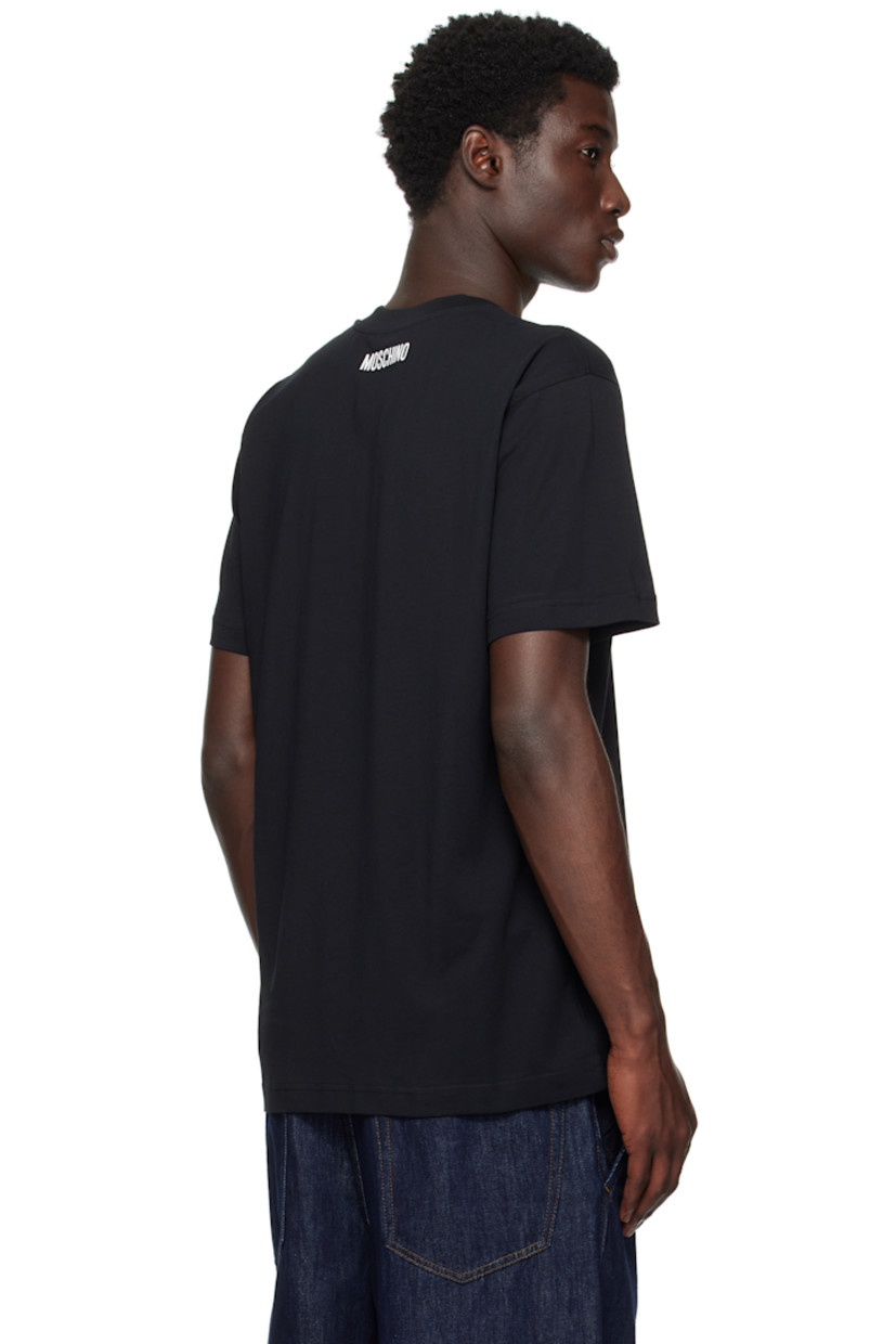 Organic cotton jersey T-shirt.

· Rib-knit crewneck
· Graphic, and text printed at front
· Logo printed at back

Supplier color: Multi Black