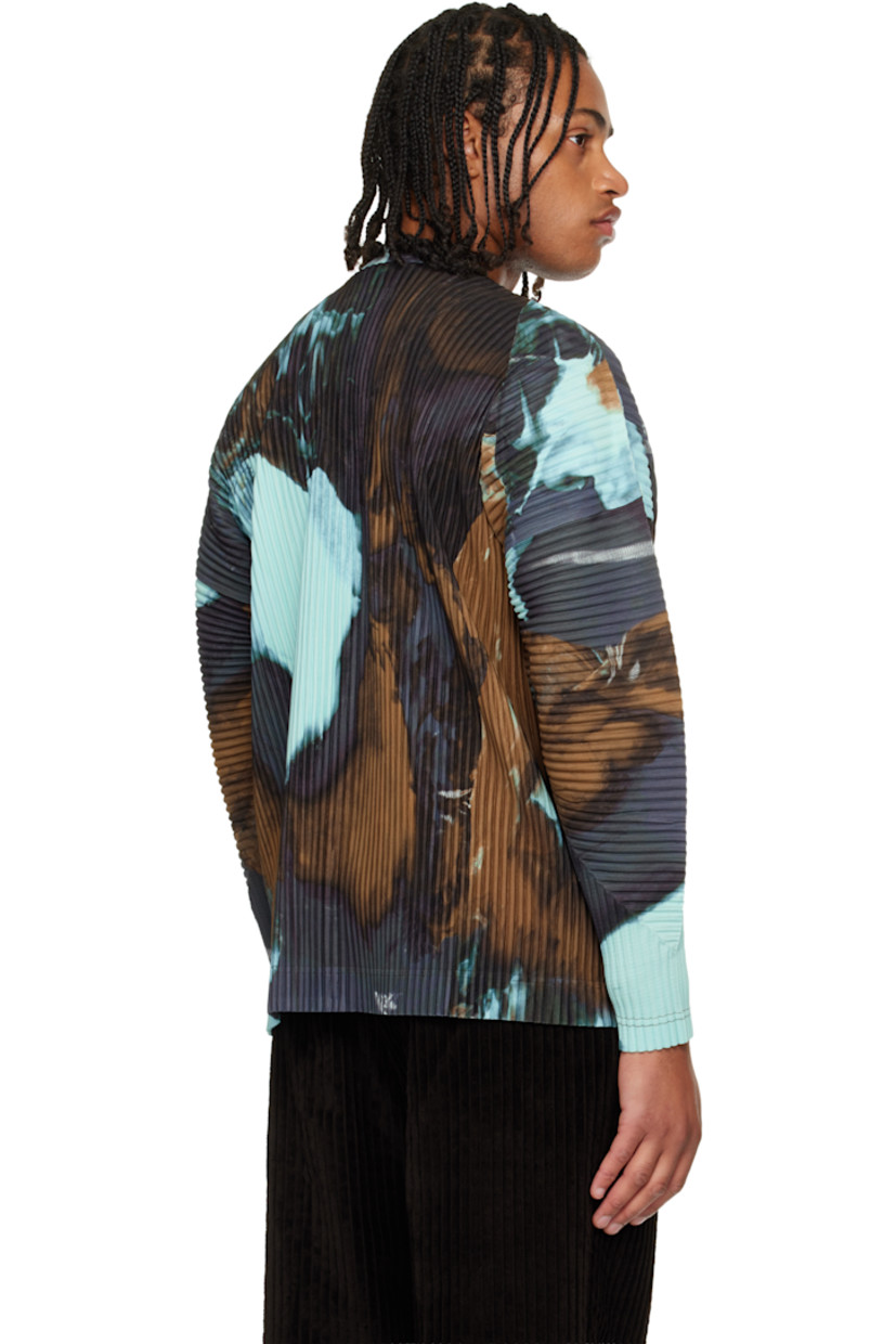 Sheer nylon mesh T-shirt.

· Graphic pattern printed throughout
· Crewneck

Supplier color: Brown