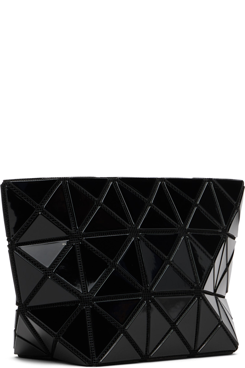 Mesh pouch.

· Signature triangular vinyl appliqués throughout
· Zip closure
· Logo-woven canvas lining 
· H4.5" x W8" x D3"

Supplier color: Black