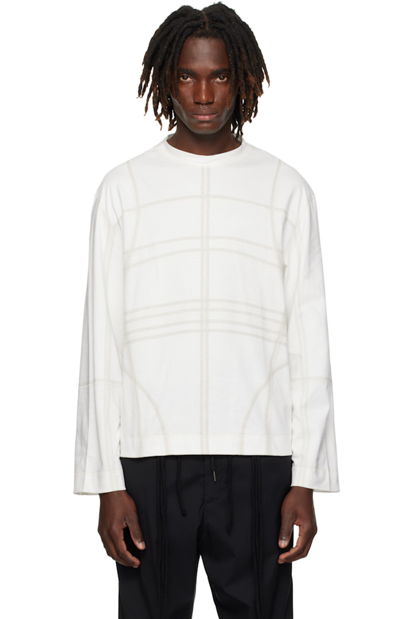 Cotton jersey T-shirt.

· Flatlock stitching throughout
· Crewneck

Supplier color: White/Calico