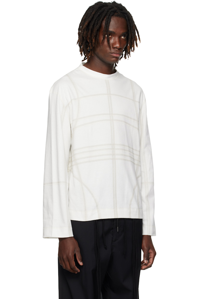 Cotton jersey T-shirt.

· Flatlock stitching throughout
· Crewneck

Supplier color: White/Calico