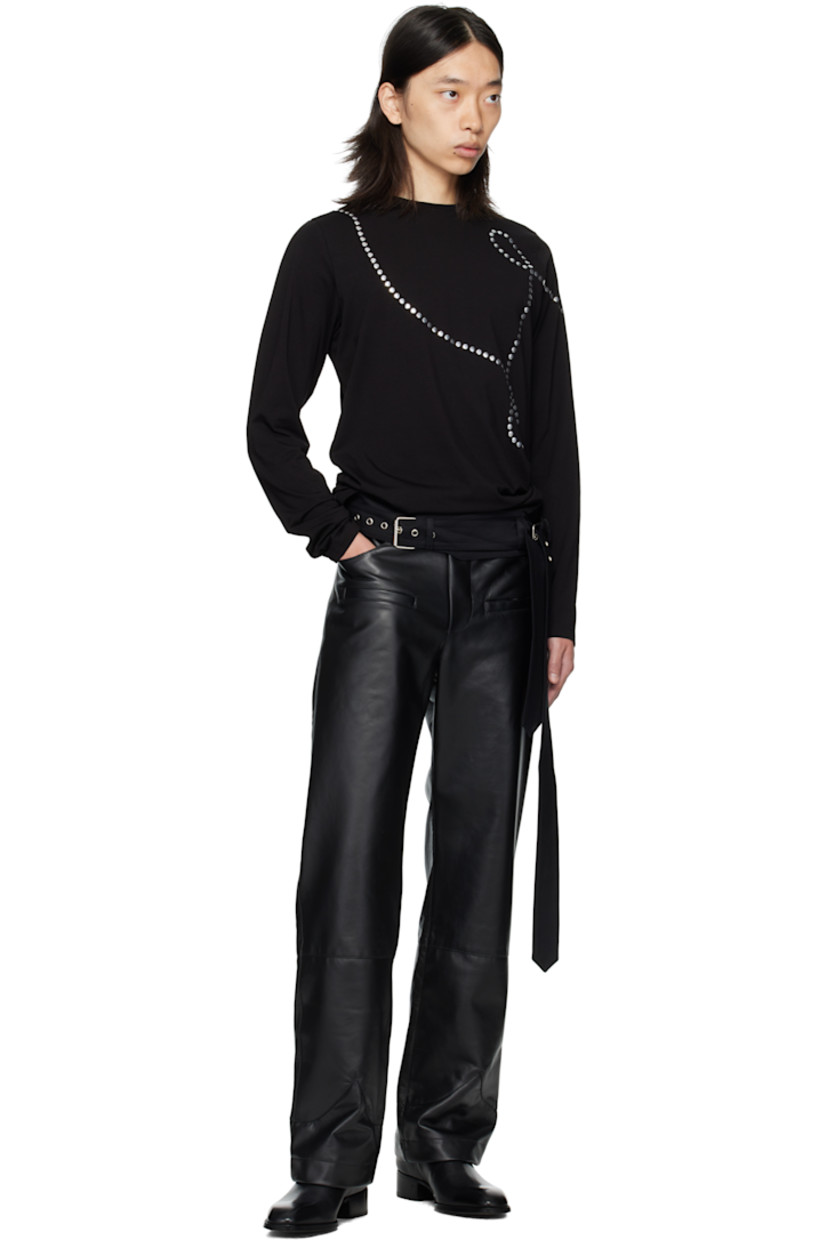 Cotton drill belt.

· Twin pin-buckle straps at length
· Velcro fastening
· Silver-tone hardware
· W3"

Supplier color: Black