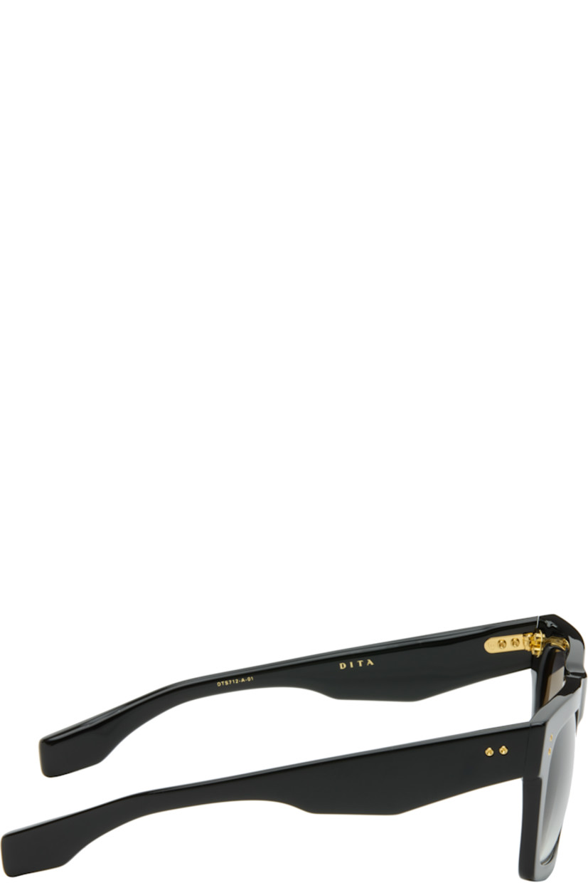 Handcrafted square acetate-frame sunglasses.

· Anti-reflective CR-39 gray lenses
· Logo etched at lens
· 100% UVA/UVB protection
· Integrated nose pads
· Rivets at face and temples
· Inset logo hardware at temple tip
· Includes case
· Size: 54.21 145

Supplier color: Black