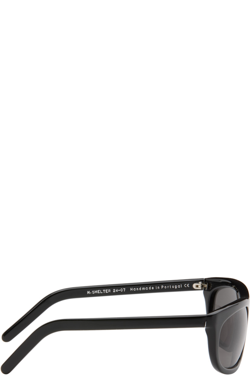 Handcrafted rectangular Mazzucchelli acetate-frame sunglasses.

· Black Carl Zeiss lenses, cat. 3
· Hinged leather case included

Supplier color: Infinite Black