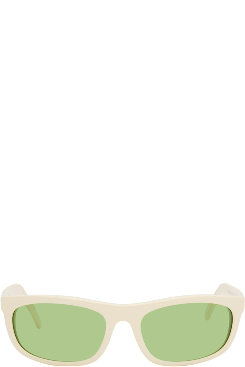 Handcrafted rectangular Mazzucchelli acetate-frame sunglasses.

· Green-tinted Carl Zeiss lenses, cat. 2
· Hinged leather case included

Supplier color: Cool Gas Station