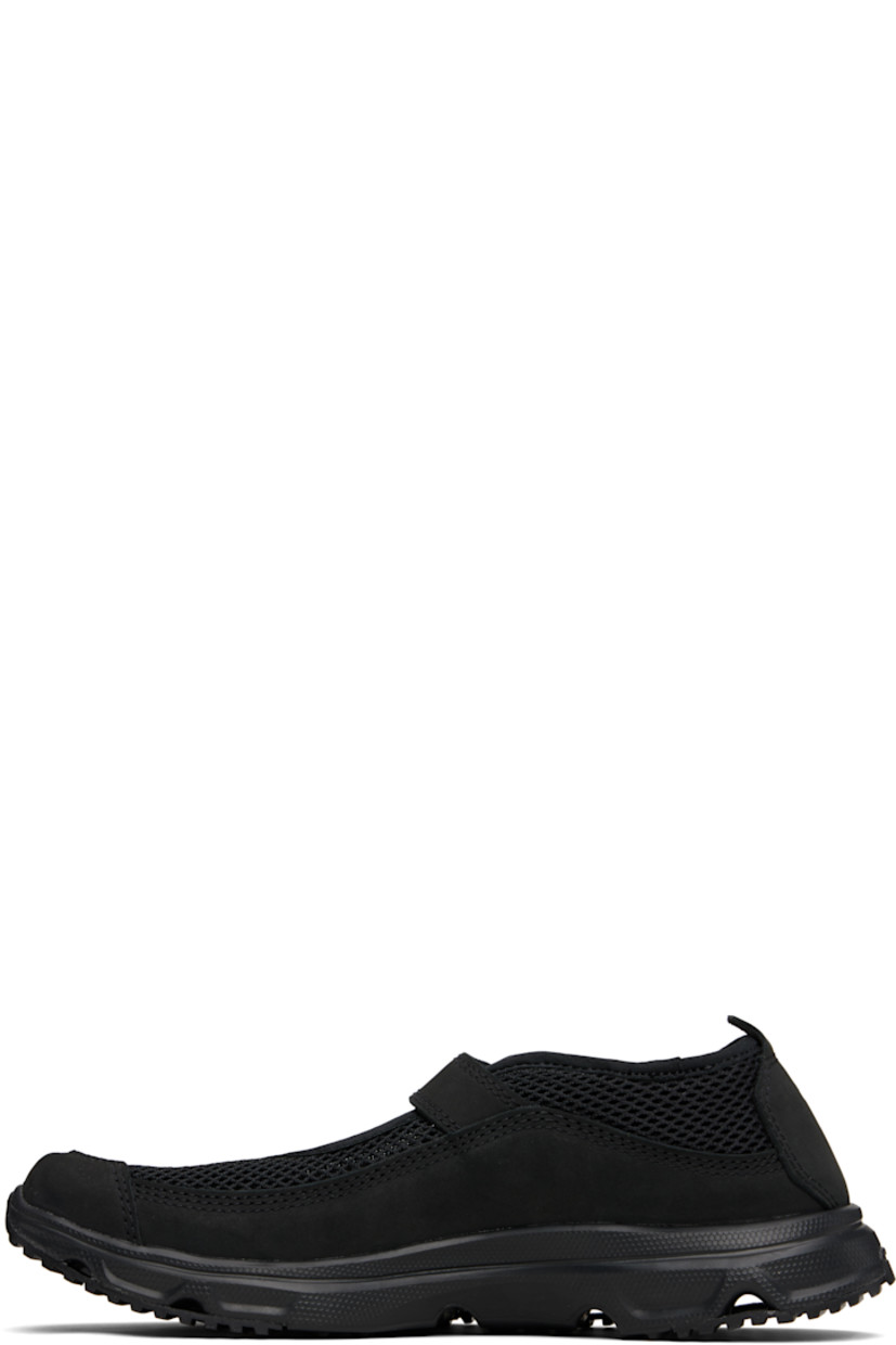 Mesh and nubuck Mary Jane-style loafers in black.

· Pin-buckle strap at vamp
· Jersey trim at collar
· Pull-tab at heel collar
· Logo embossed at heel tab
· Faux-suede lining
· Treaded Contagrip® rubber sole

Supplier color: Black