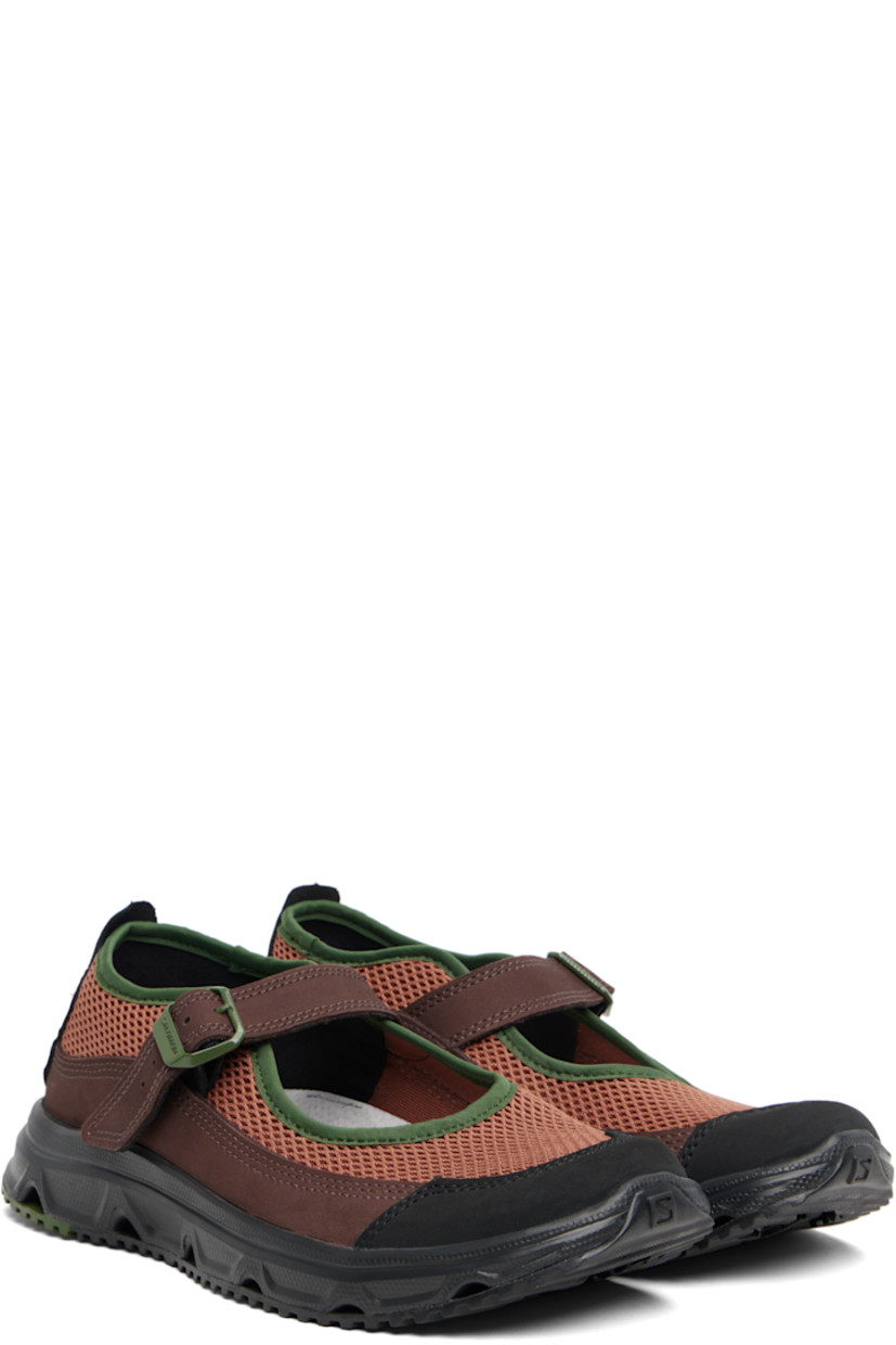 Mesh and nubuck Mary Jane-style low-top sneakers.

· Paneled construction
· Logo embossed at toe
· Pin-buckle strap at vamp
· Pull-tab at heel collar
· Logo embossed at heel tab
· Collapsible heel counter
· Faux-suede lining
· Molded rubber footbed
· Treaded Contagrip® rubber sole

Supplier color: Russet/Black/Roa
