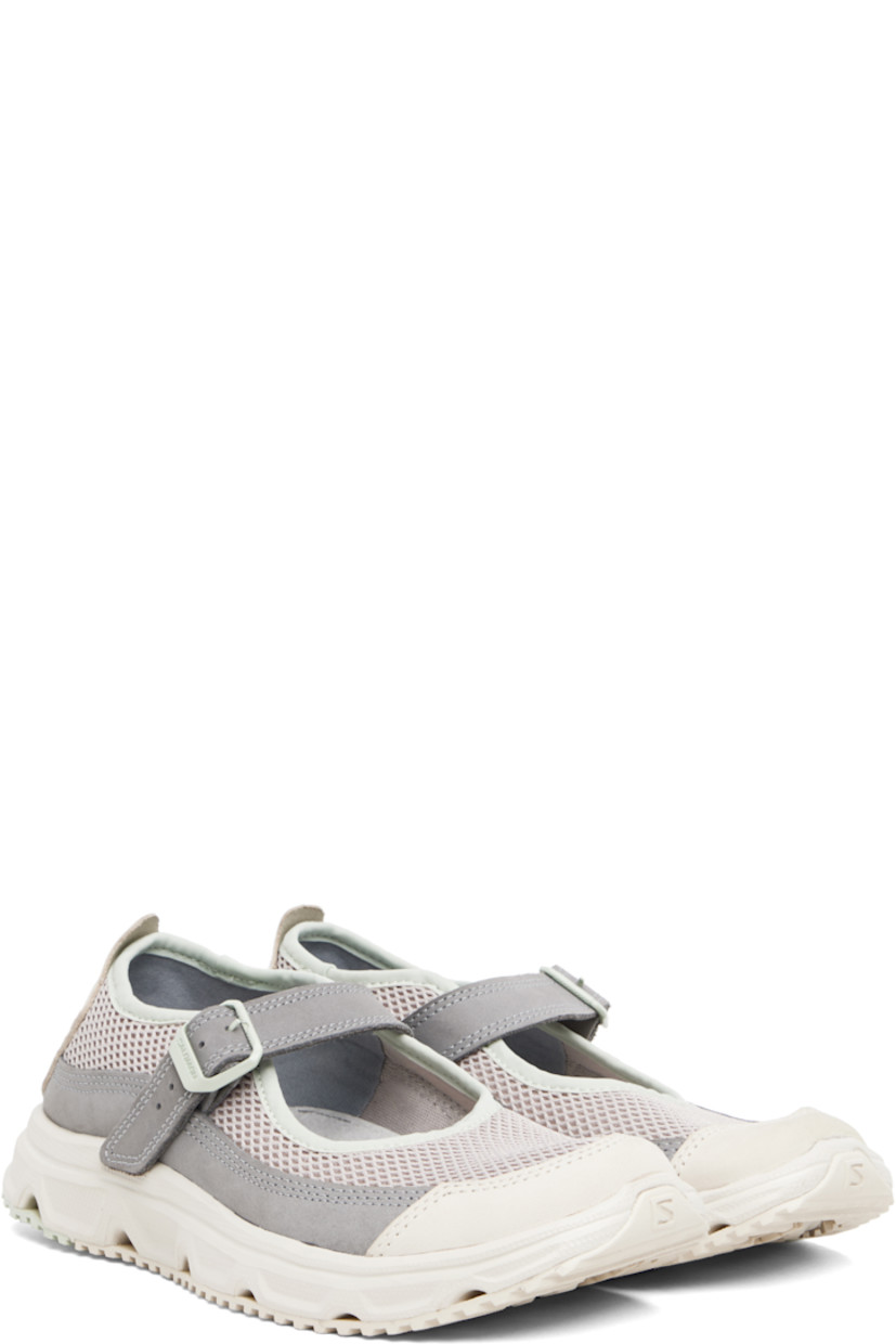 Mesh and nubuck Mary Jane-style low-top sneakers.

· Paneled construction
· Logo embossed at toe
· Pin-buckle strap at vamp
· Pull-tab at heel collar
· Logo embossed at heel tab
· Collapsible heel counter
· Faux-suede lining
· Molded rubber footbed
· Treaded Contagrip® rubber sole

Supplier color: Ashes or Roses/Monument/Rainy Day