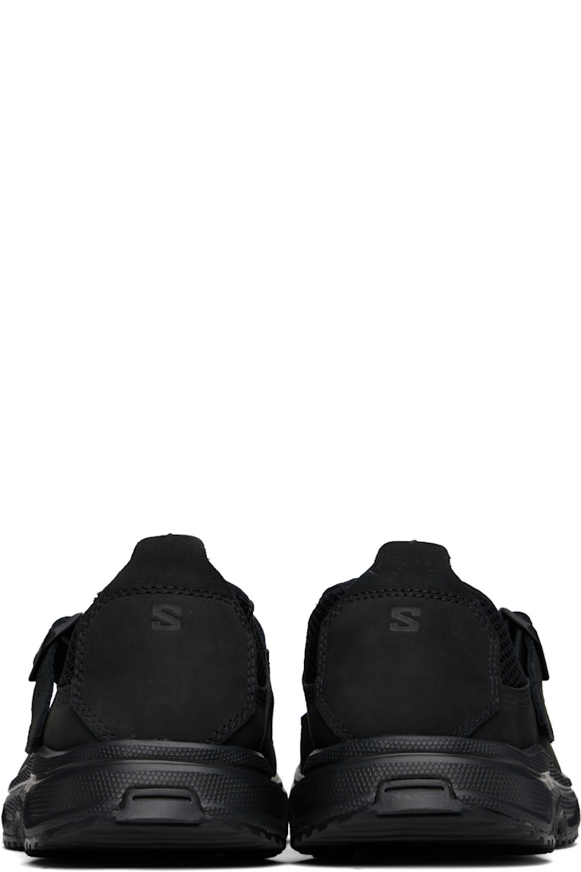 Mesh and nubuck Mary Jane-style loafers in black.

· Pin-buckle strap at vamp
· Bonded jersey trim at collar
· Pull-tab at heel collar
· Logo embossed at heel tab
· Faux-suede lining
· Treaded Contagrip® rubber sole

Supplier color: Black