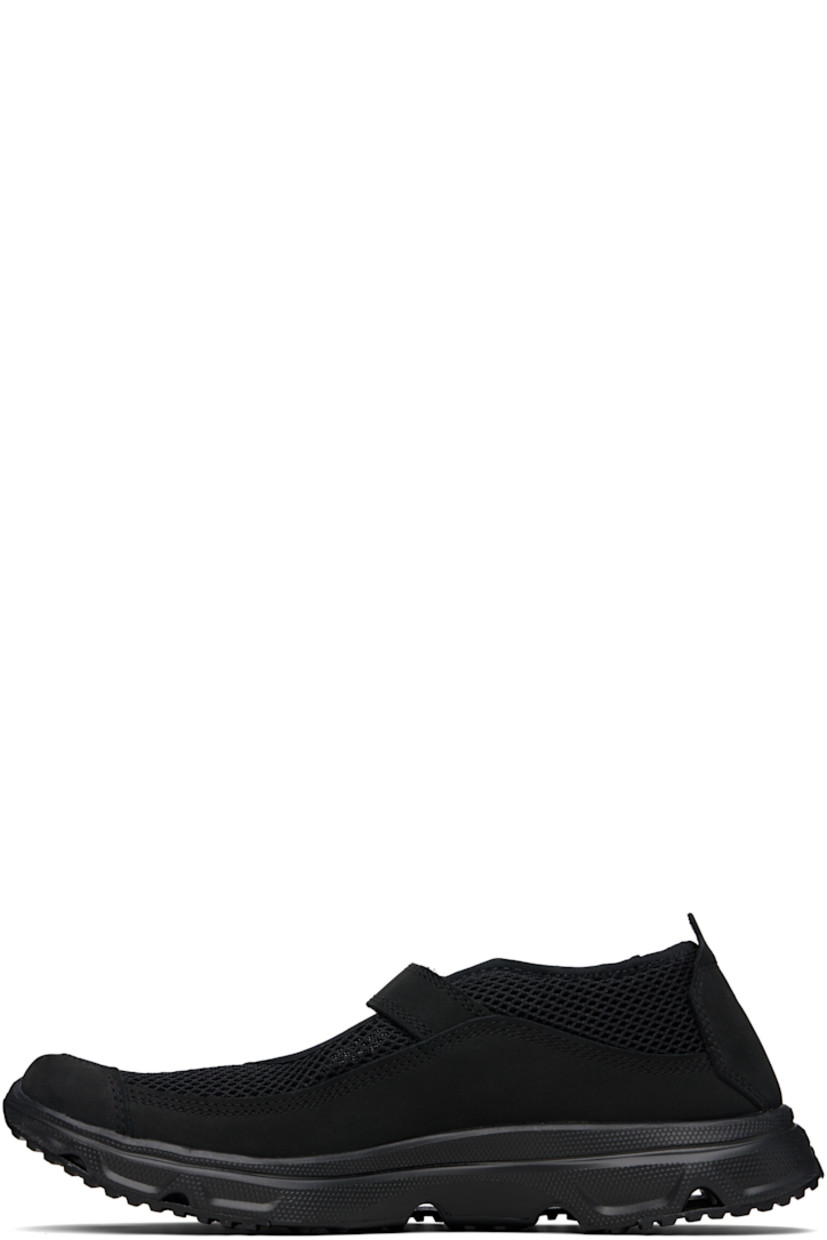 Mesh and nubuck Mary Jane-style loafers in black.

· Pin-buckle strap at vamp
· Bonded jersey trim at collar
· Pull-tab at heel collar
· Logo embossed at heel tab
· Faux-suede lining
· Treaded Contagrip® rubber sole

Supplier color: Black