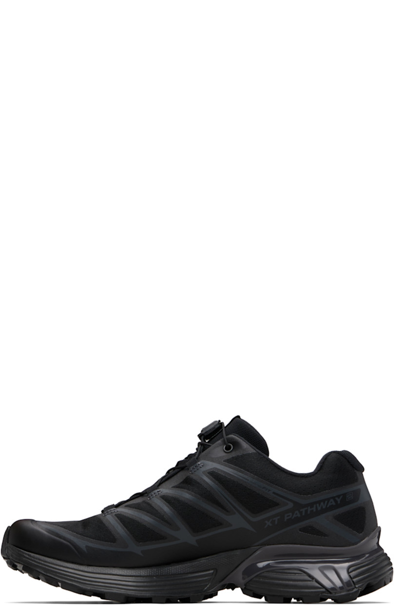 Low-top anti-debris mesh sneakers.

· Bonded trim throughout
· Logo-embossed rubber cap toe
· Quicklace™ closure
· Logo-woven pull-loop at padded tongue
· Padded collar
· Bonded sensiFIT™ panel at sides
· Text printed at inner side
· Logo printed at outer side
· Molded OrthoLite® footbed
· Mesh lining
· Agile Chassis™ System at rubber EnergyCell midsole
· Treaded Mud Contagrip® rubber sole

Supplier color: Black/Black/Asphalt