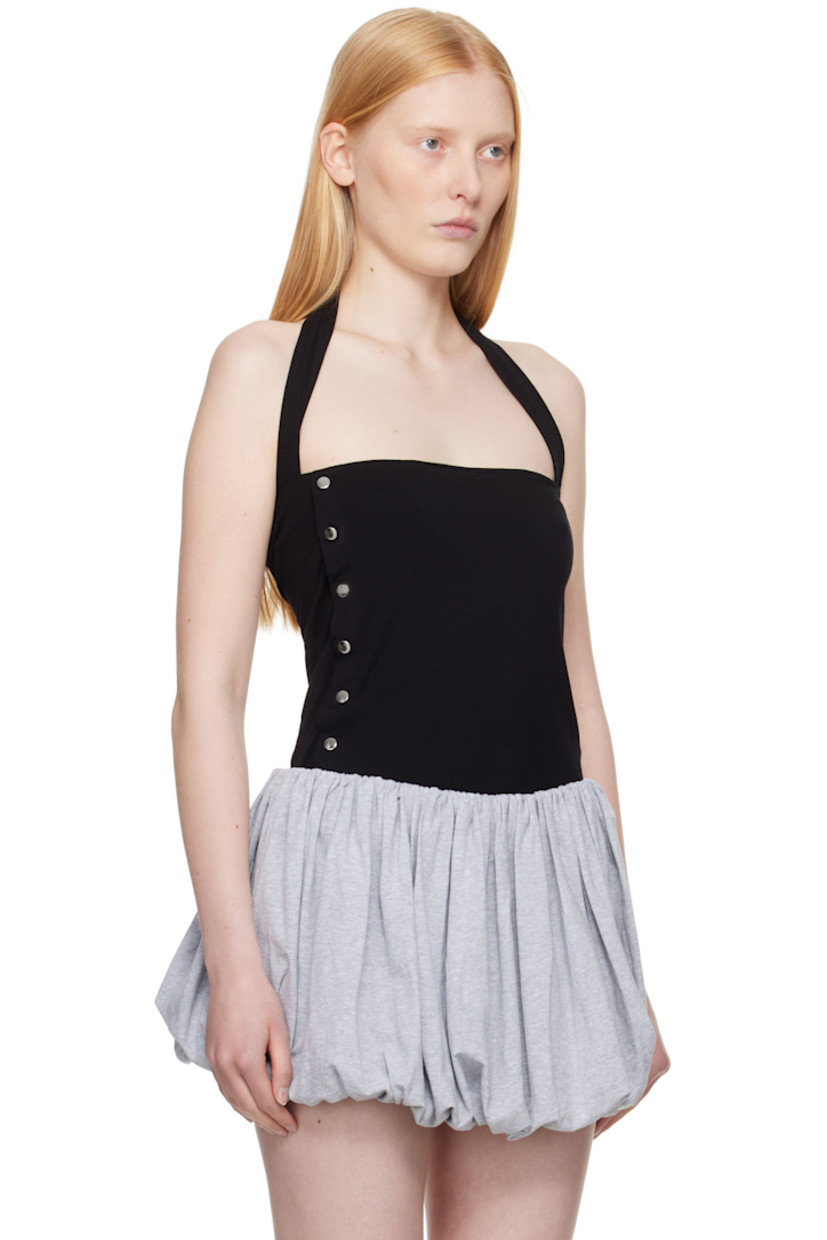 Stretch viscose jersey top.

· Straight neck
· Fixed halter strap
· Press-stud closure at side seam

Available exclusively at SSENSE.

Supplier color: Black