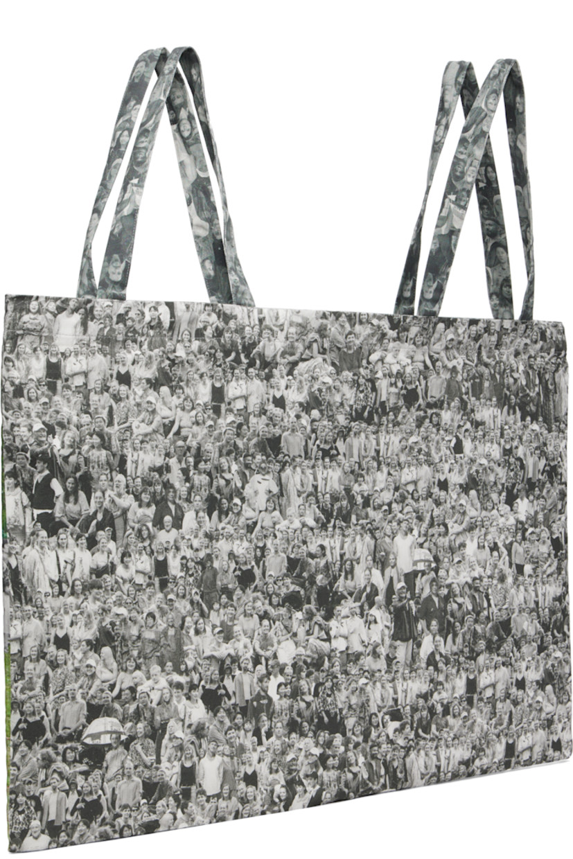 Cotton twill tote.

· Two-compartment construction
· Graphics printed throughout
· Four fixed shoulder straps
· Logo printed at face
· H17" x W24.5"
 
Features artwork from 'Celebrating 25 Years of Always Stress with BLESS N°42–N°74'.

Supplier color: Print