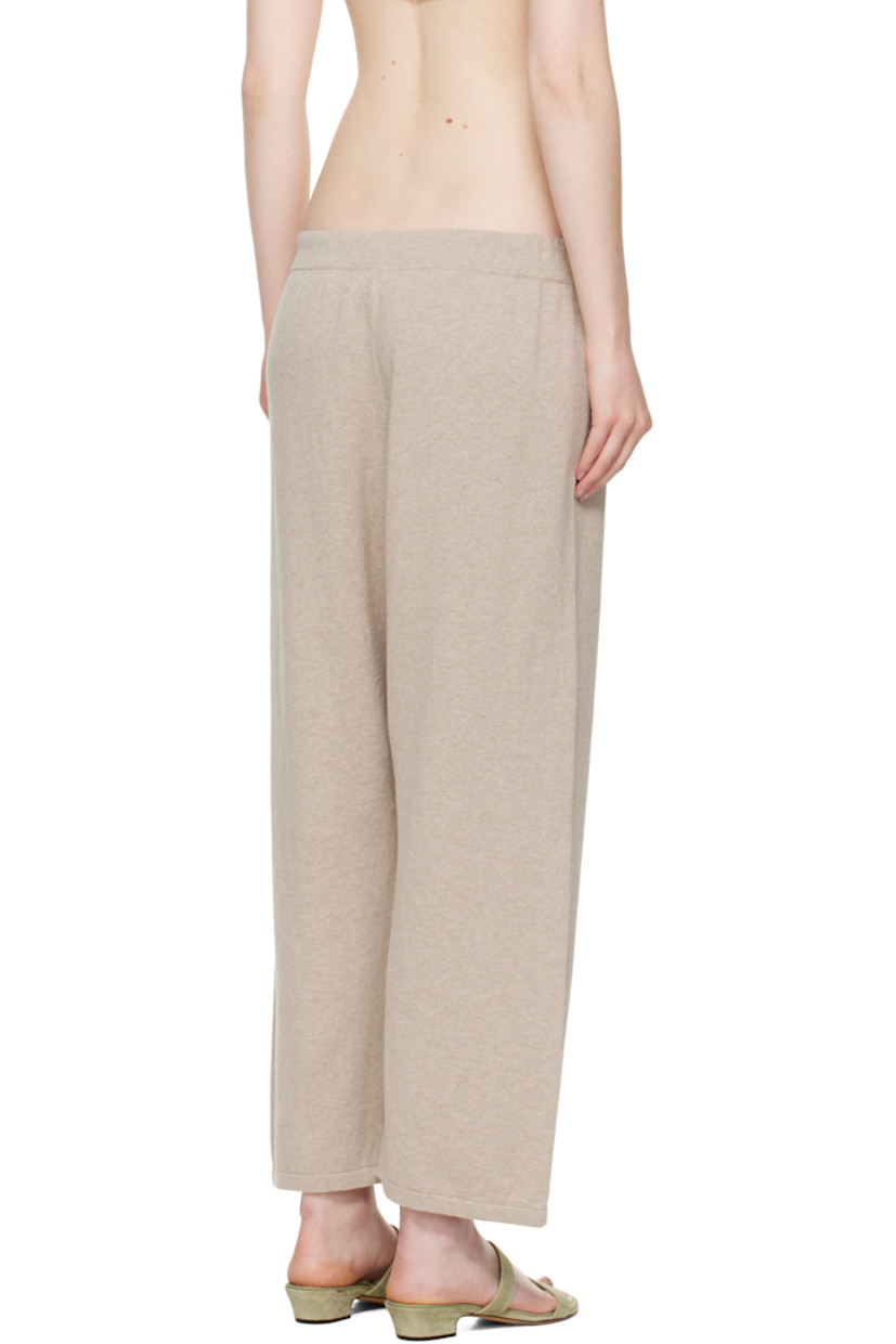 Knit pima cotton- and linen-blend lounge pants. Drawstring at elasticized waistband.

Supplier color: Sisal