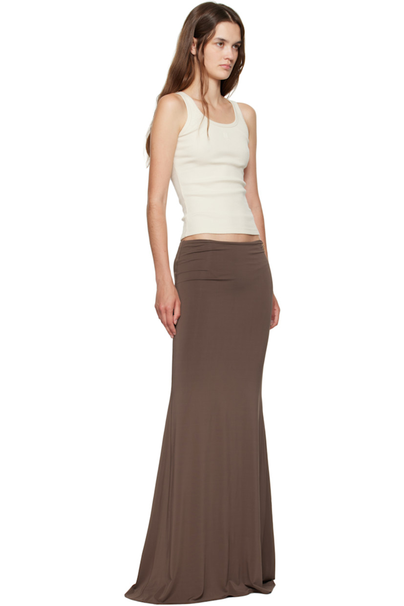 Stretch cotton ribbed jersey tank top.

· Scoop neck
· Logo embroidered at chest

Part of the Core collection. 

Supplier color: Alabaster