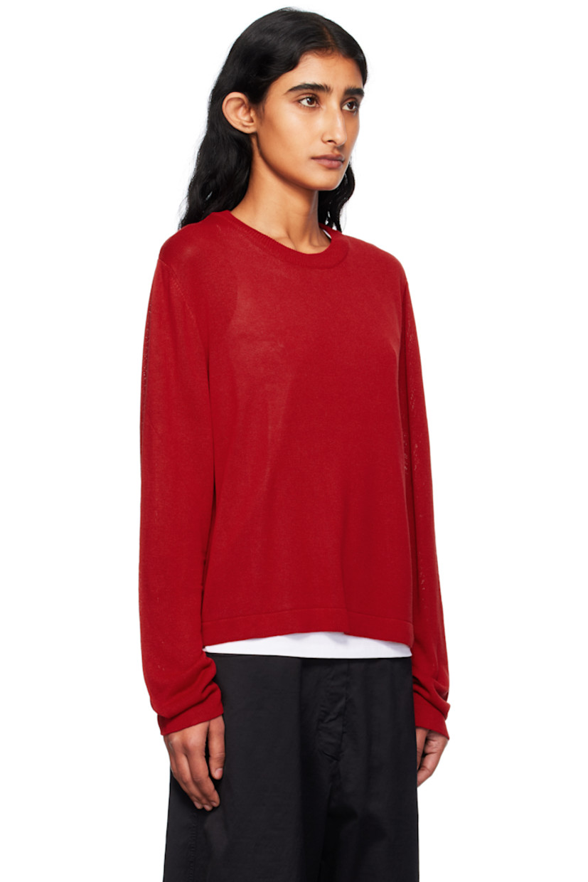 Knit ecological viscose T-shirt.

· Rib-knit crewneck
· Dropped shoulders

Supplier color: Red
