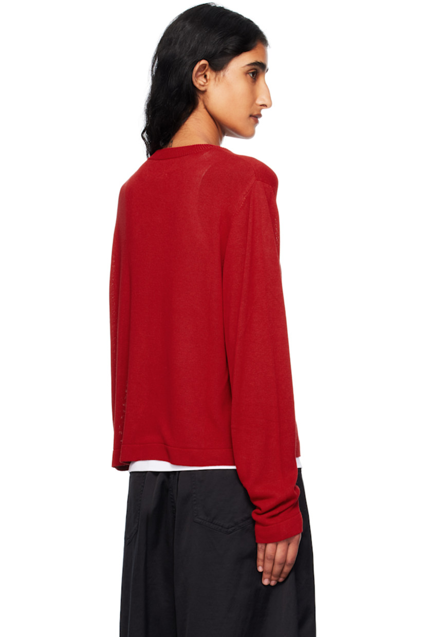 Knit ecological viscose T-shirt.

· Rib-knit crewneck
· Dropped shoulders

Supplier color: Red